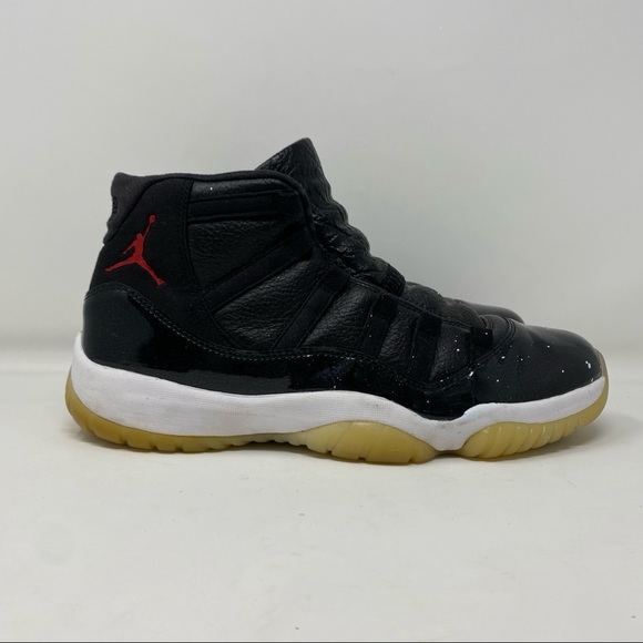 jordan 11 black gym red